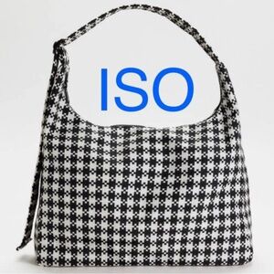 BAGGU BLACK AND WHITE GINGHAM